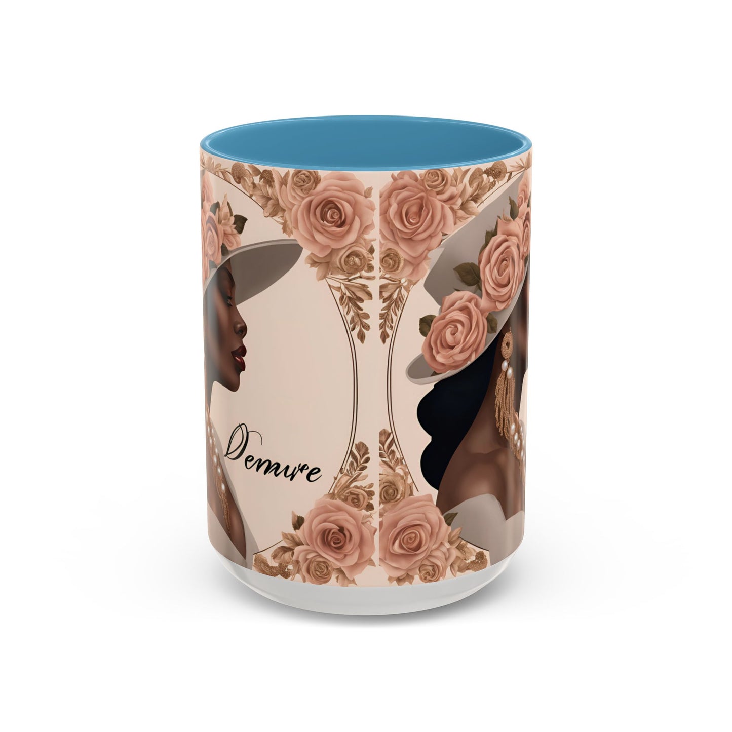 "Demure" Accent Coffee Mug (11, 15oz)