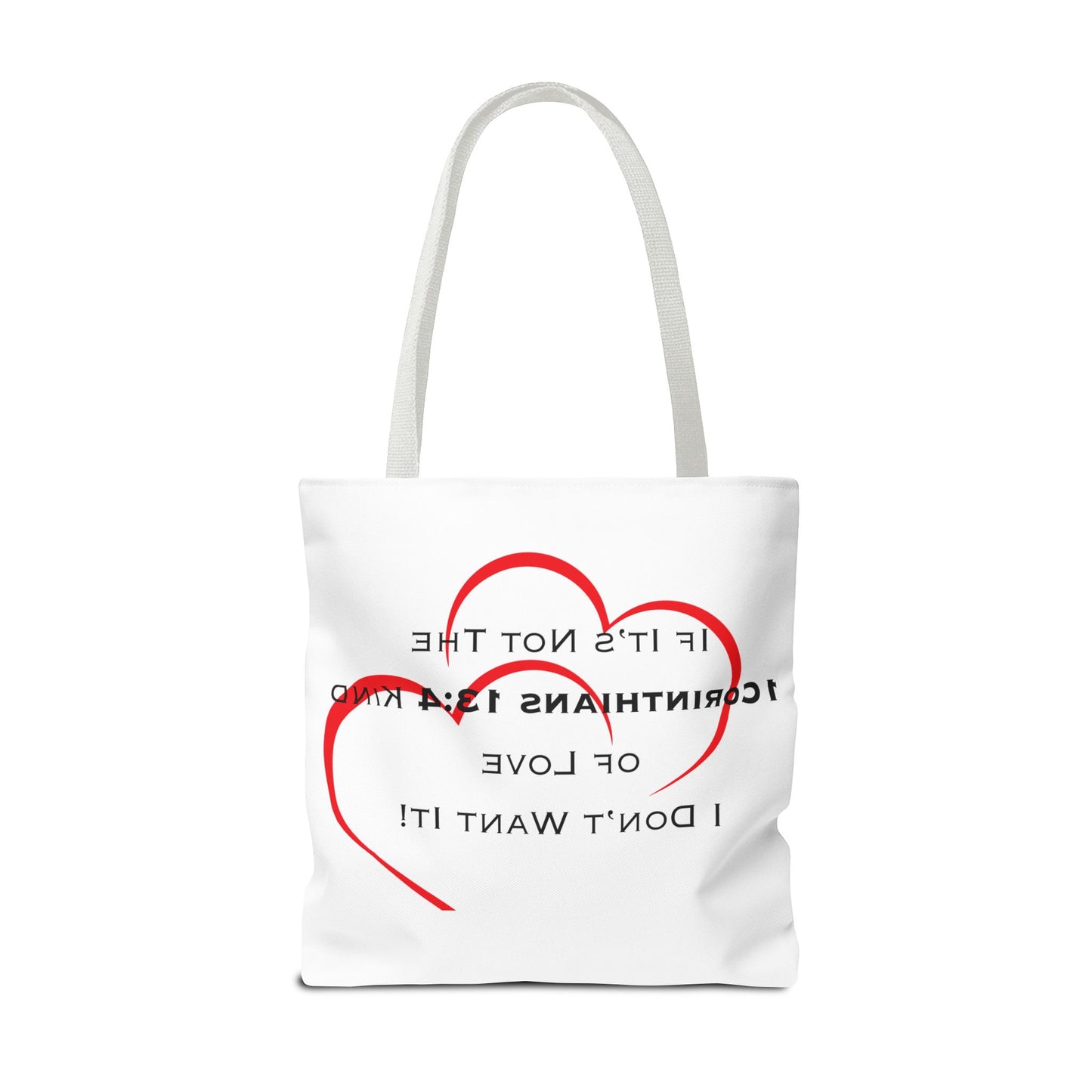 1 Corinthians 13:4 Kind of Love, Tote Bag (AOP)