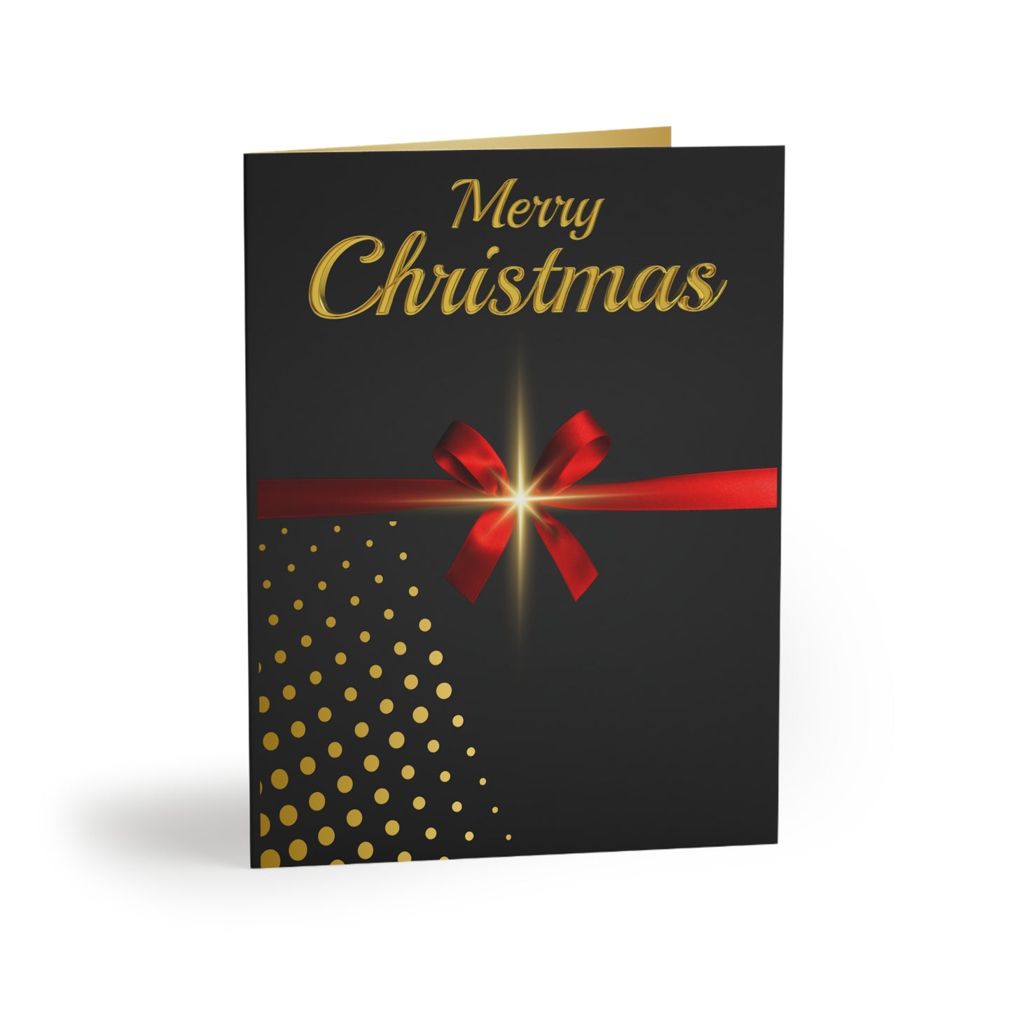 Elegant Black, Christmas Greeting Cards