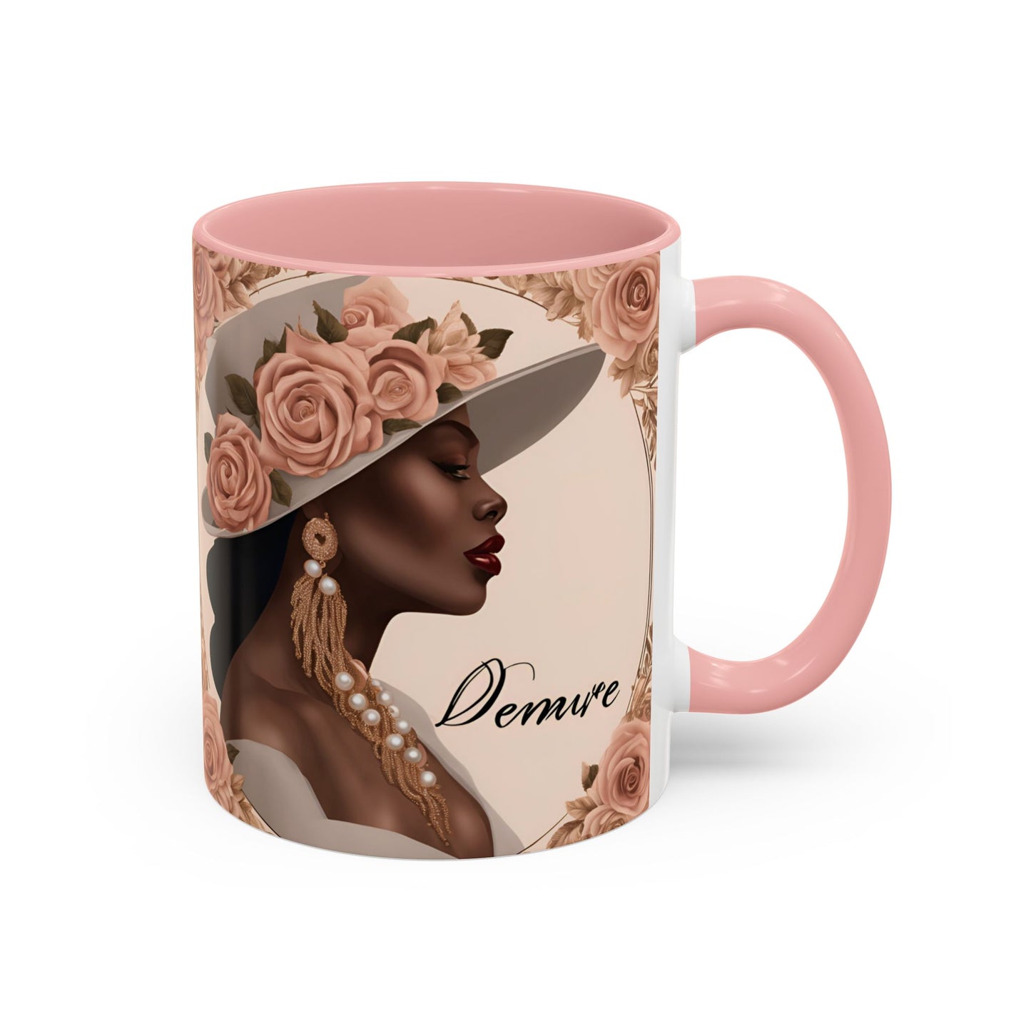 "Demure" Accent Coffee Mug (11, 15oz)