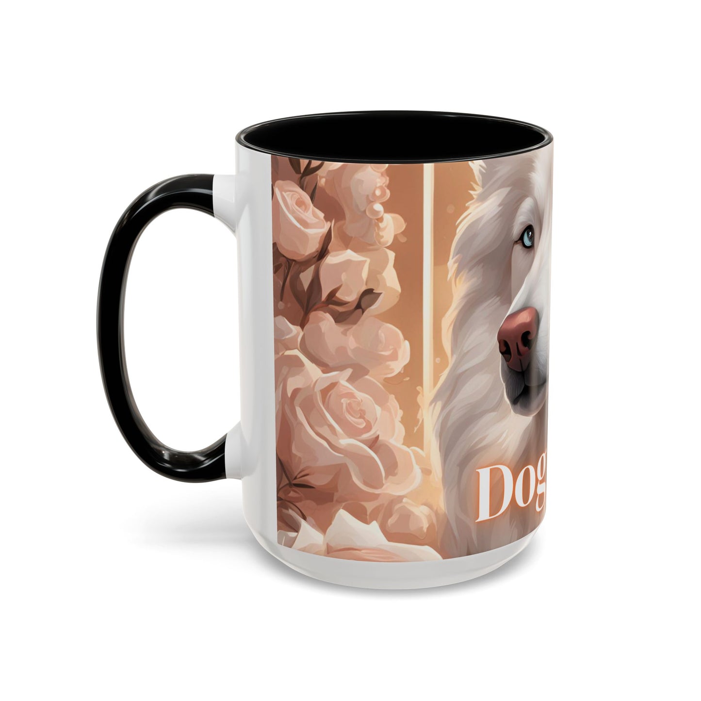 Mug - White Husky Dog Mom - 11, 15oz Accent Coffee Mug