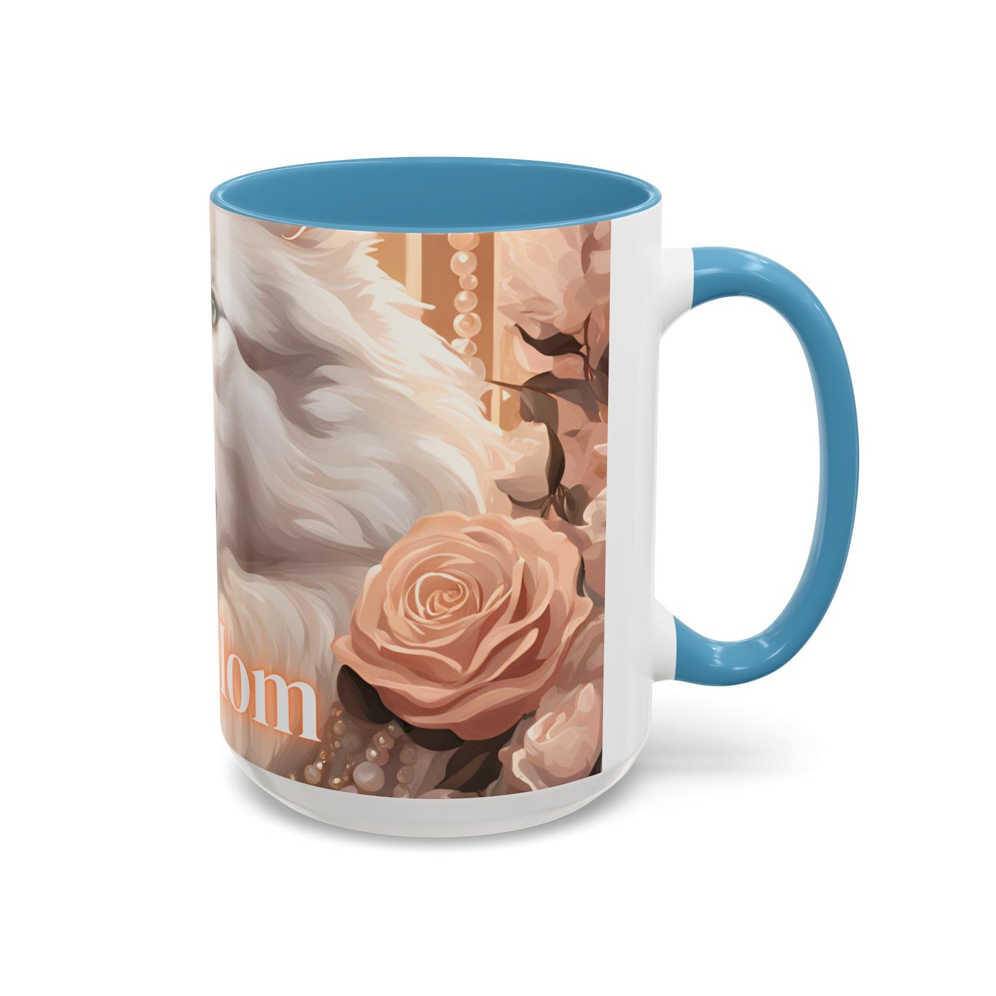 Mug - White Husky Dog Mom - 11, 15oz Accent Coffee Mug