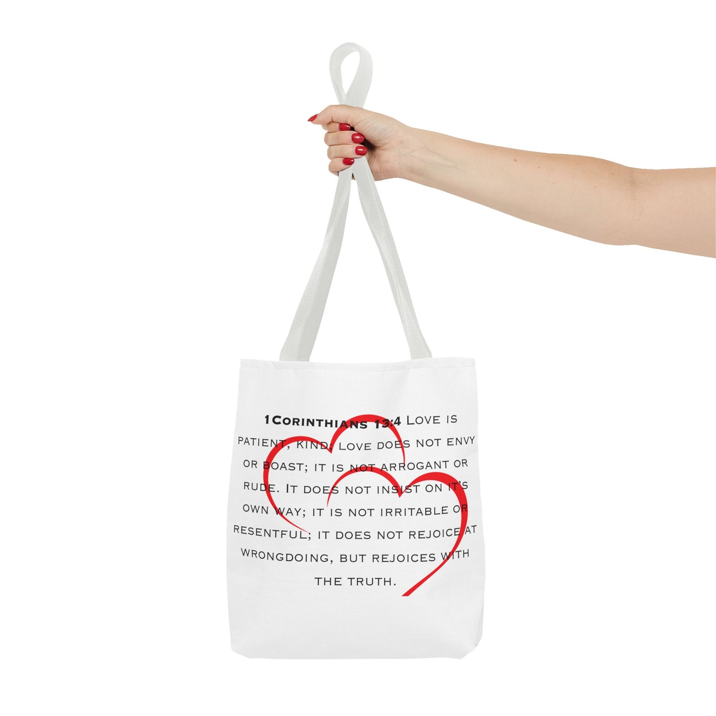 1 Corinthians 13:4 Kind of Love, Tote Bag (AOP)