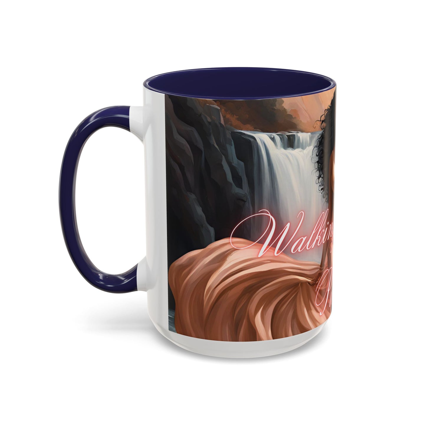 "Walking In My Purpose" Accent Coffee Mug (11, 15oz)