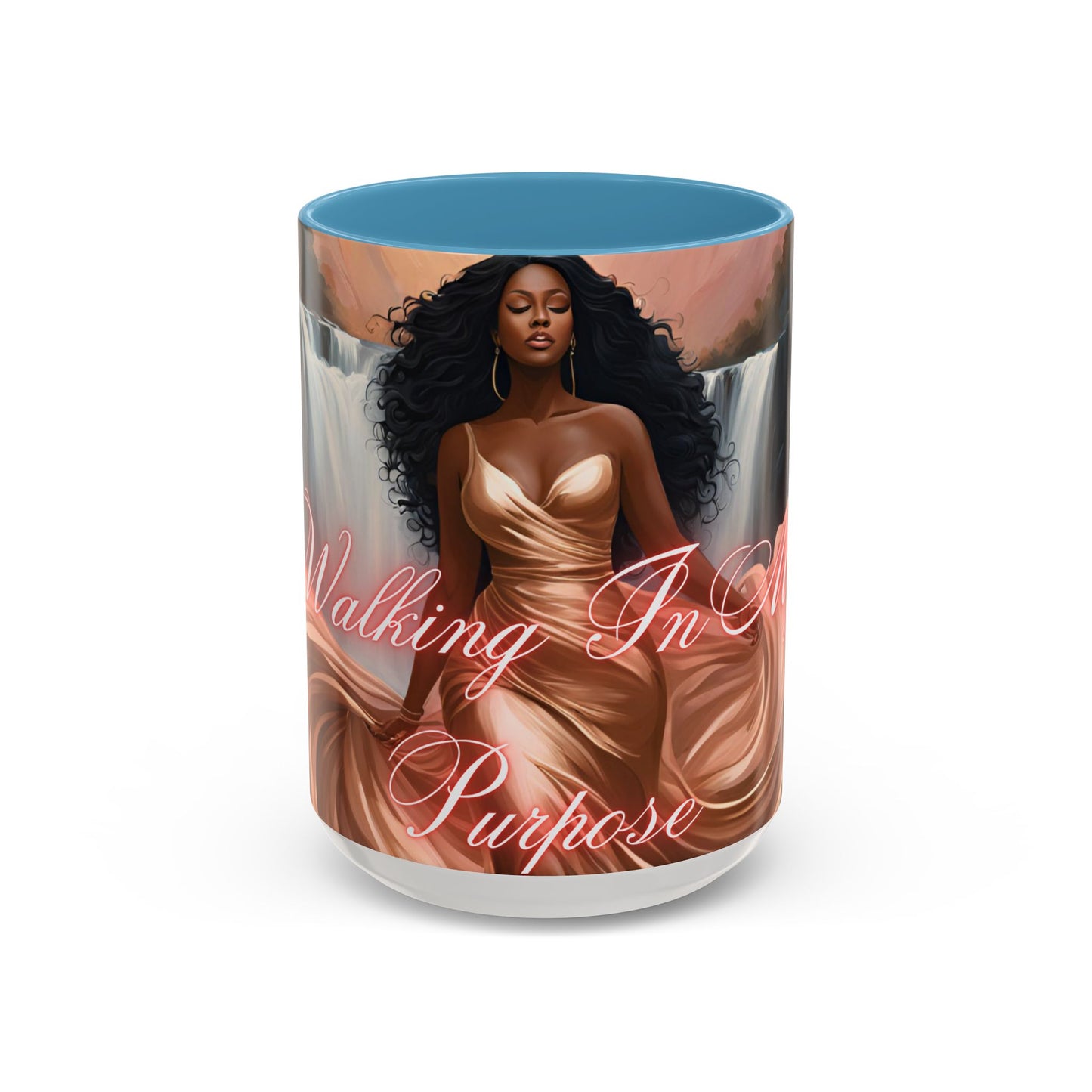 "Walking In My Purpose" Accent Coffee Mug (11, 15oz)