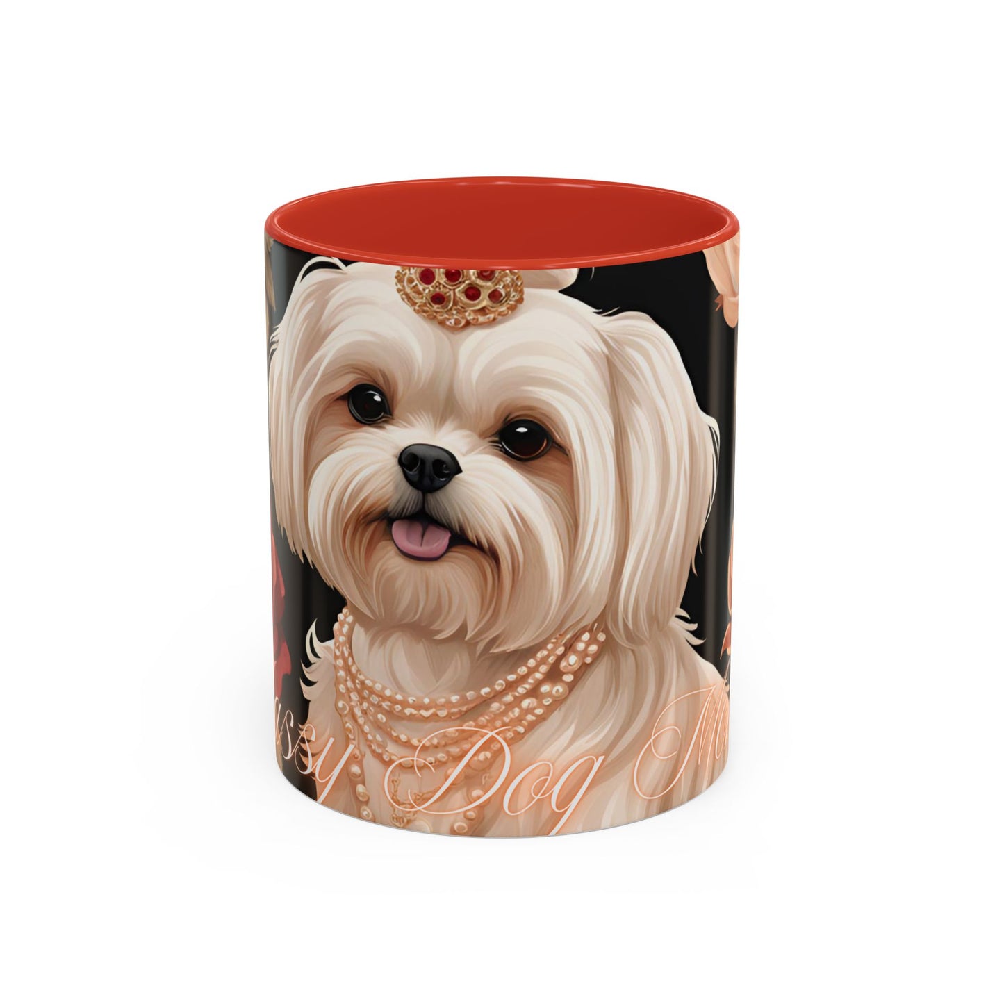 "Classy Dog Mom" Accent Coffee Mug ( 11oz, 15oz)