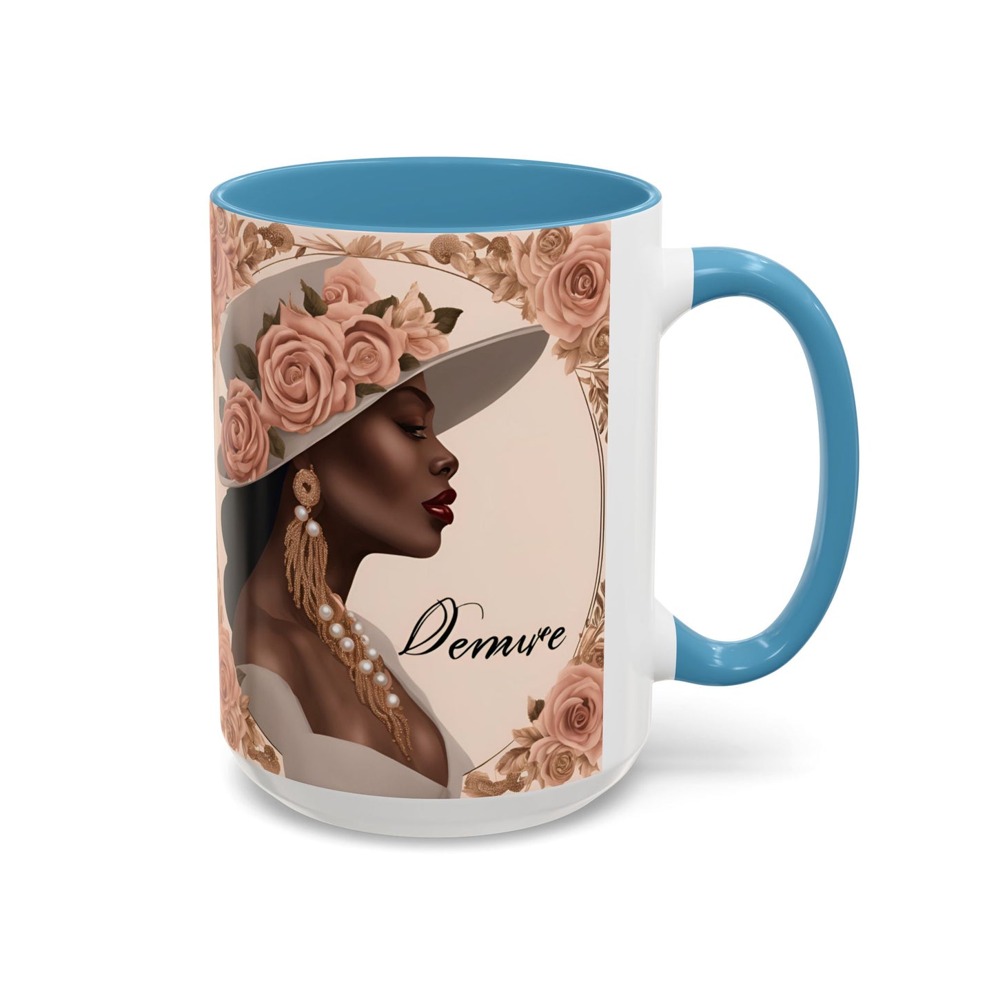 "Demure" Accent Coffee Mug (11, 15oz)