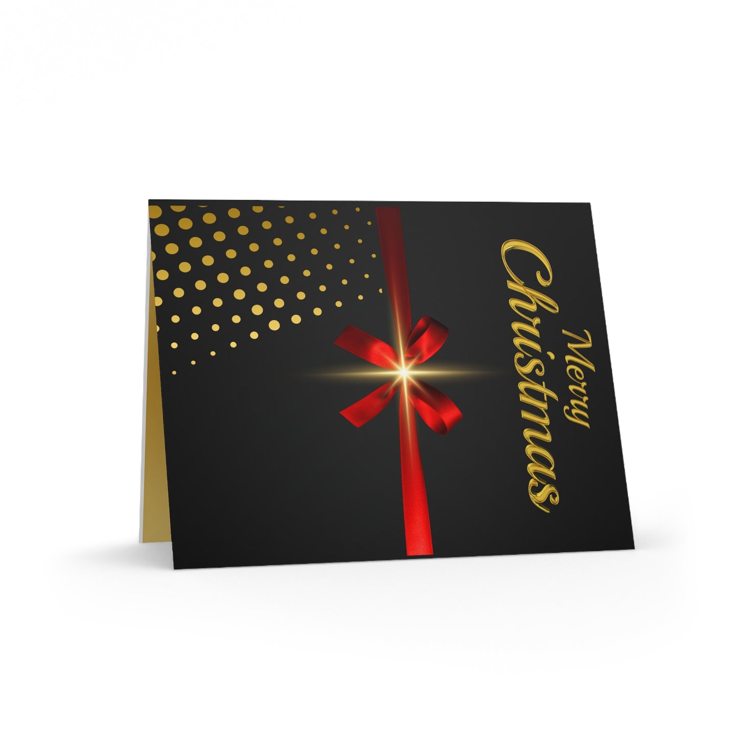 Elegant Black, Christmas Greeting Cards