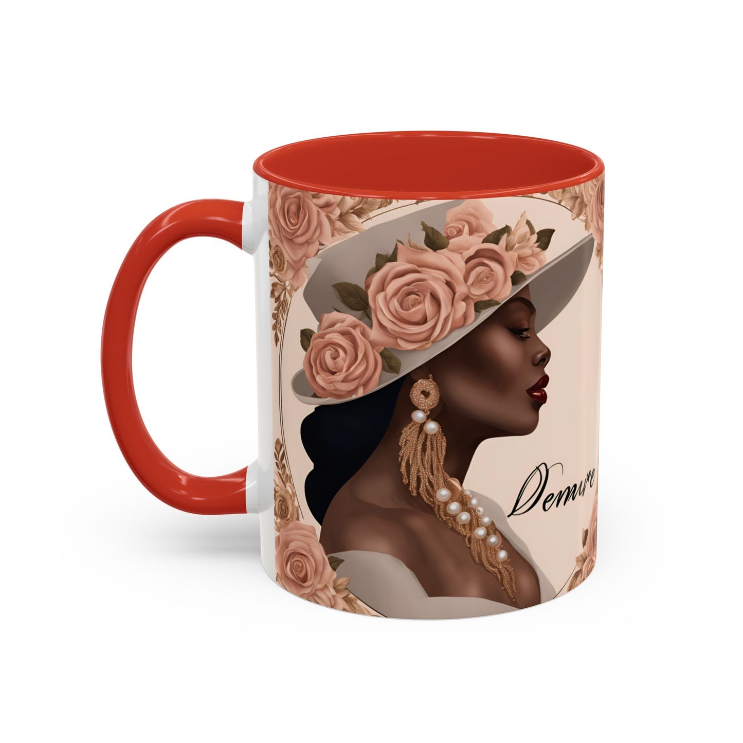 "Demure" Accent Coffee Mug (11, 15oz)