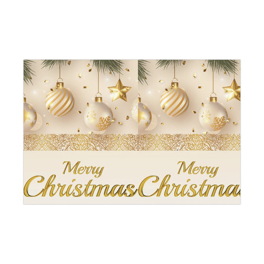 Gold and White Ornaments Gift Wrap Papers