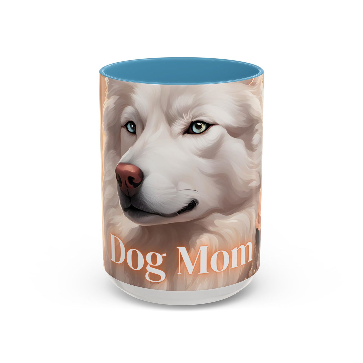 Mug - White Husky Dog Mom - 11, 15oz Accent Coffee Mug