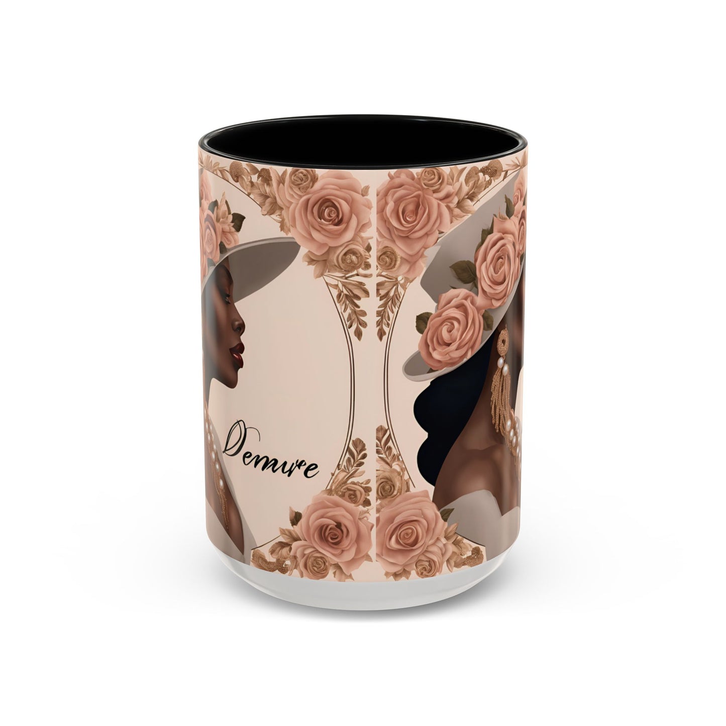 "Demure" Accent Coffee Mug (11, 15oz)