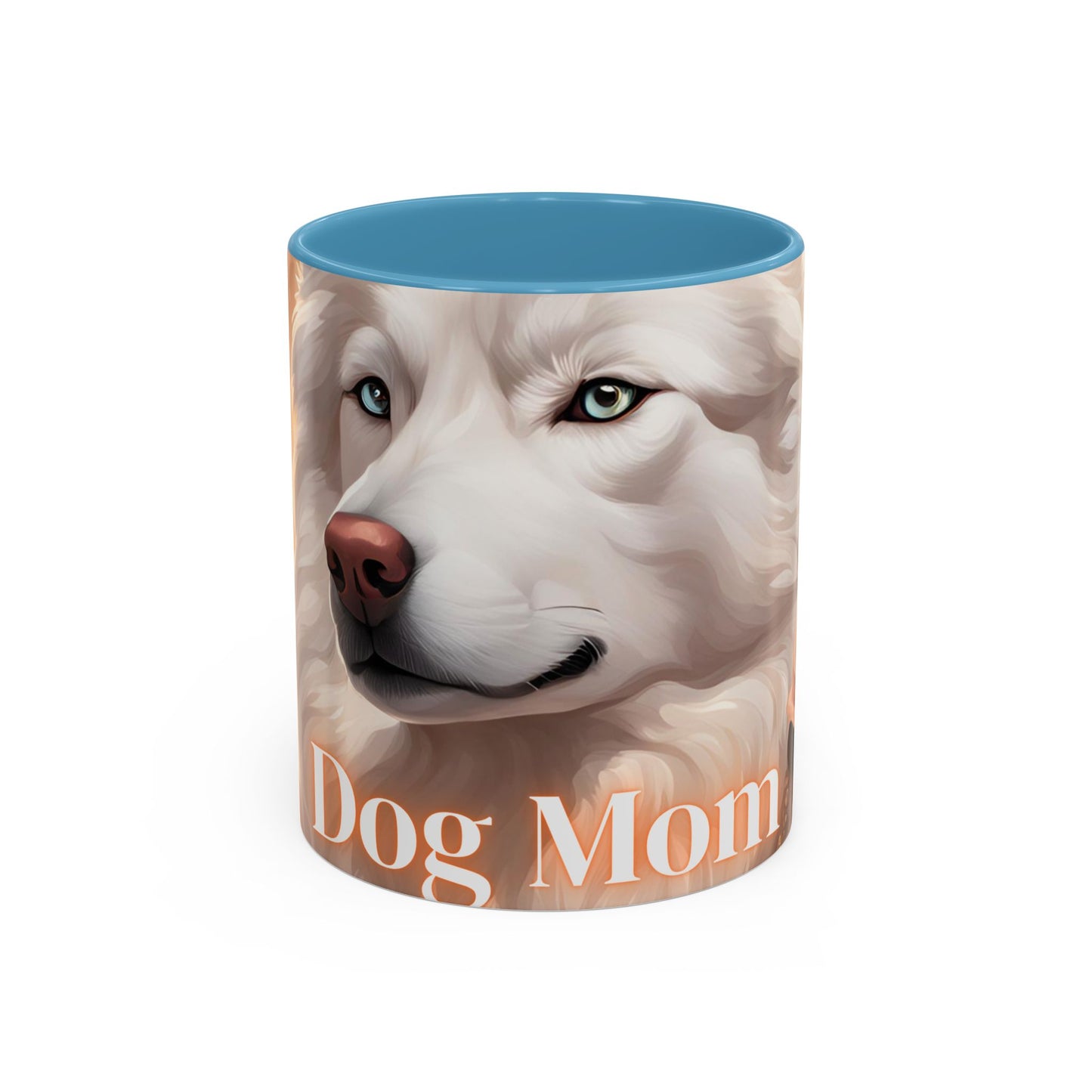 Mug - White Husky Dog Mom - 11, 15oz Accent Coffee Mug