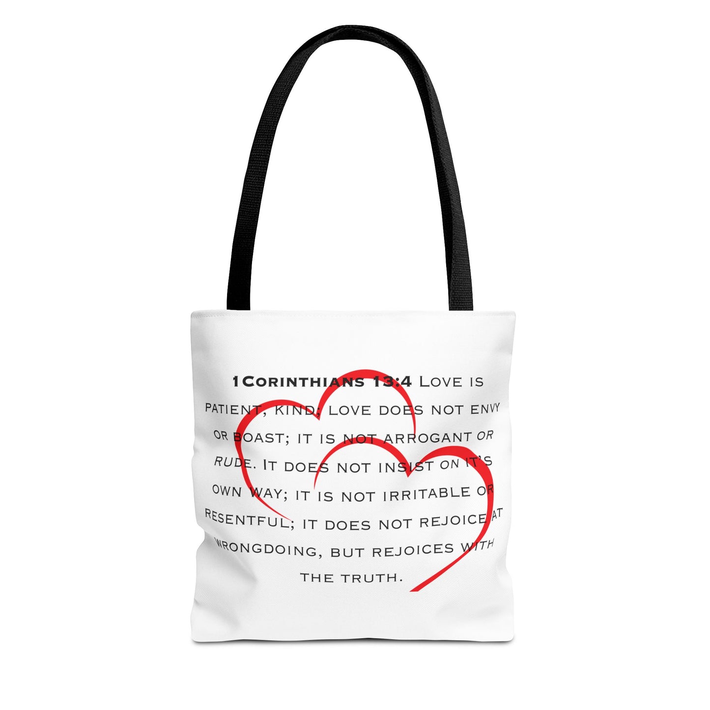 1 Corinthians 13:4 Kind of Love, Tote Bag (AOP)