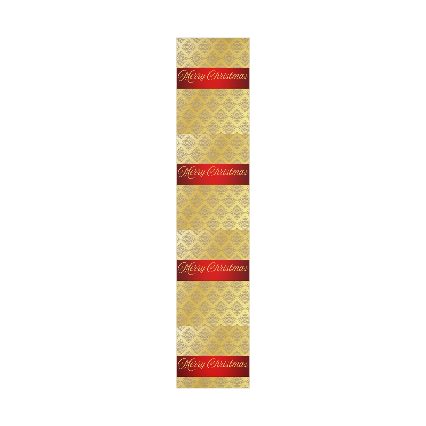 Gold Triangles and Maroon Christmas Gift Wrap