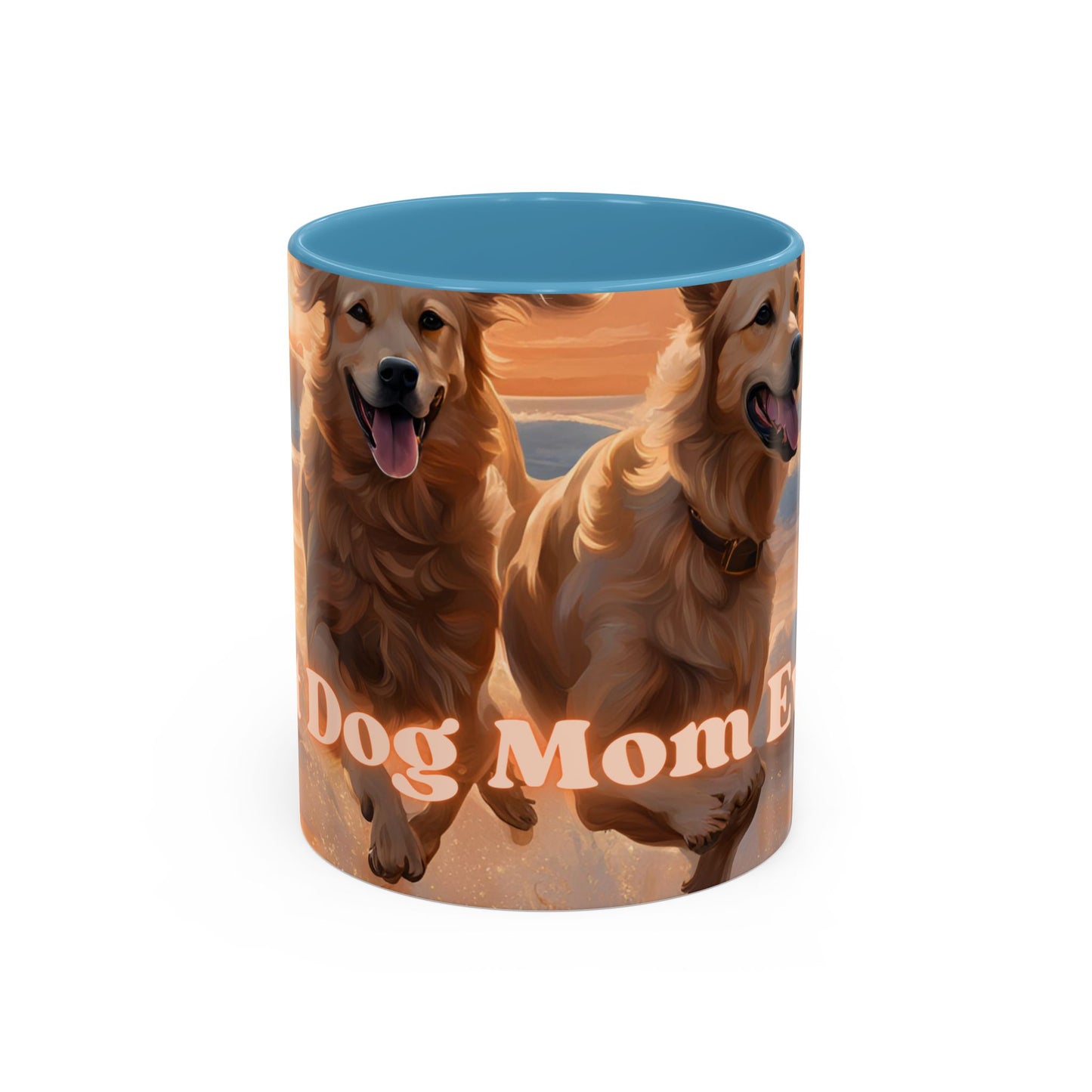 "Best Dog Mom Ever" Accent Coffee Mug (11, 15oz)