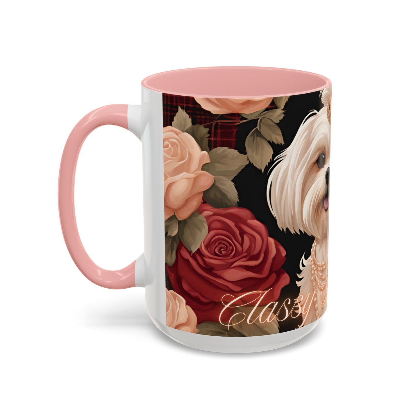 "Classy Dog Mom" Accent Coffee Mug ( 11oz, 15oz)