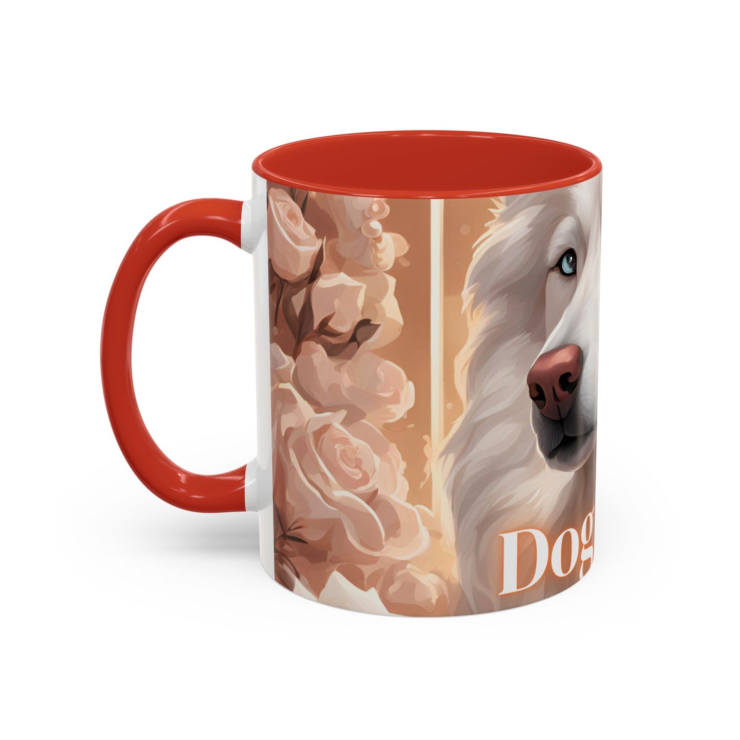 Mug - White Husky Dog Mom - 11, 15oz Accent Coffee Mug