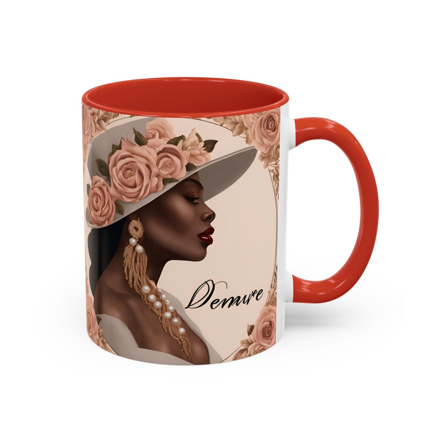 "Demure" Accent Coffee Mug (11, 15oz)