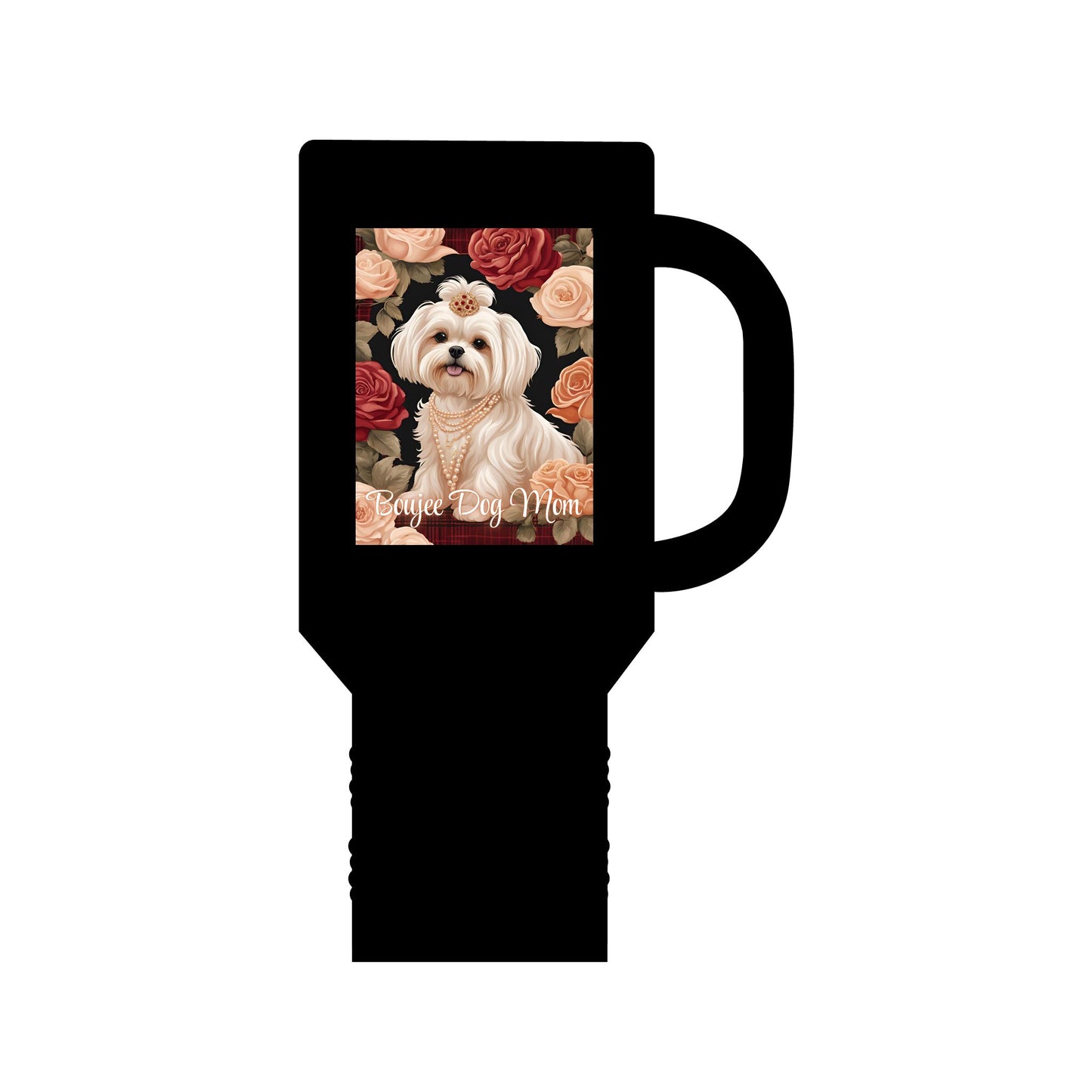 "Boujee Dog Mom", Insulated Travel Mug, 40oz