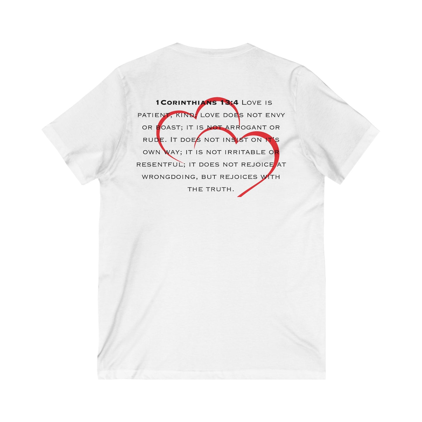 1 Corinthians 13:4 Kind of Love, Short Sleeve V-Neck Tee