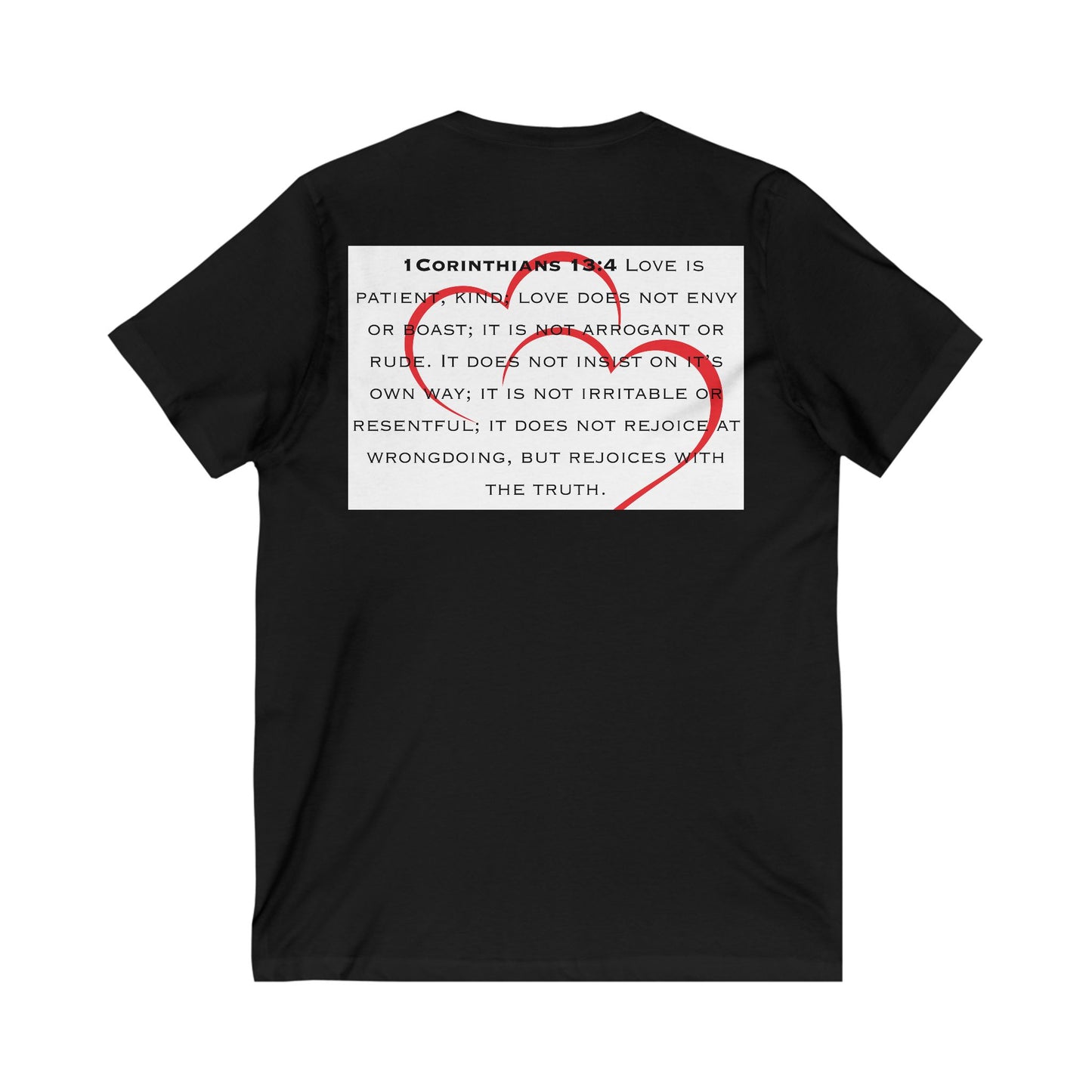 1 Corinthians 13:4 Kind of Love, Short Sleeve V-Neck Tee