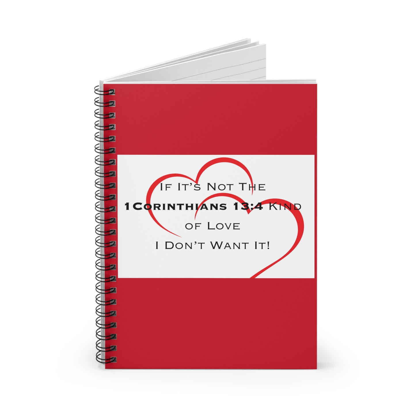 1 Corinthians 13:4 Kind of Love, Spiral Notebook - Ruled Line