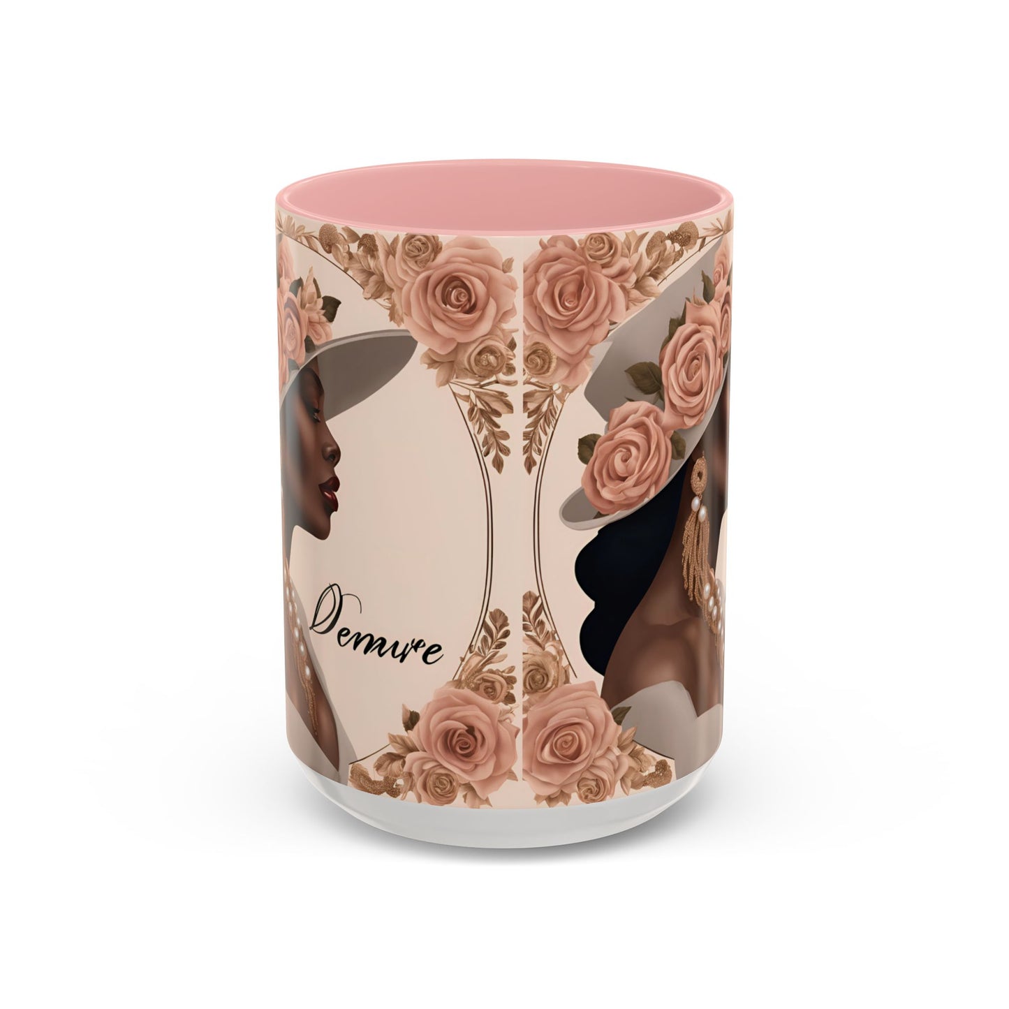 "Demure" Accent Coffee Mug (11, 15oz)