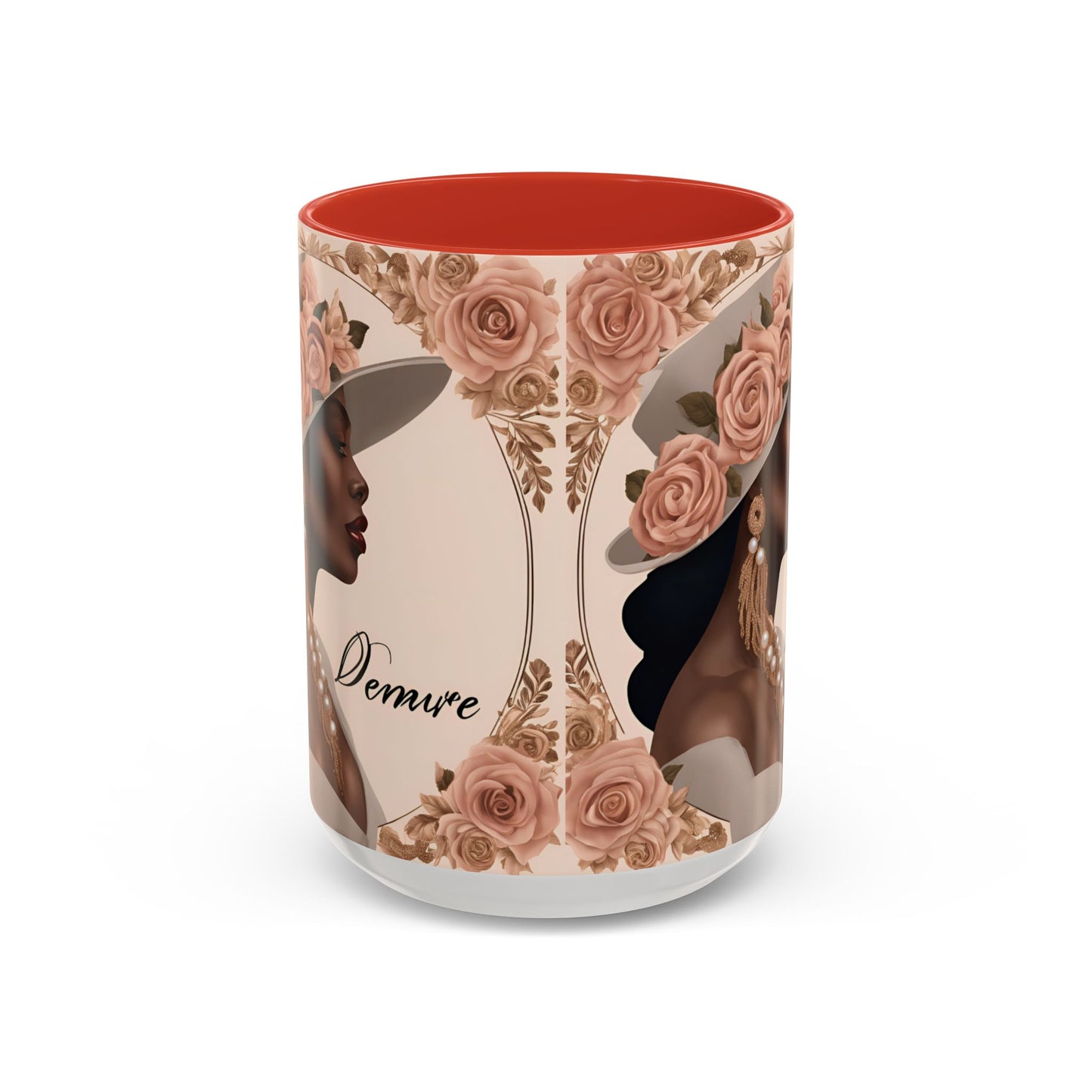 "Demure" Accent Coffee Mug (11, 15oz)