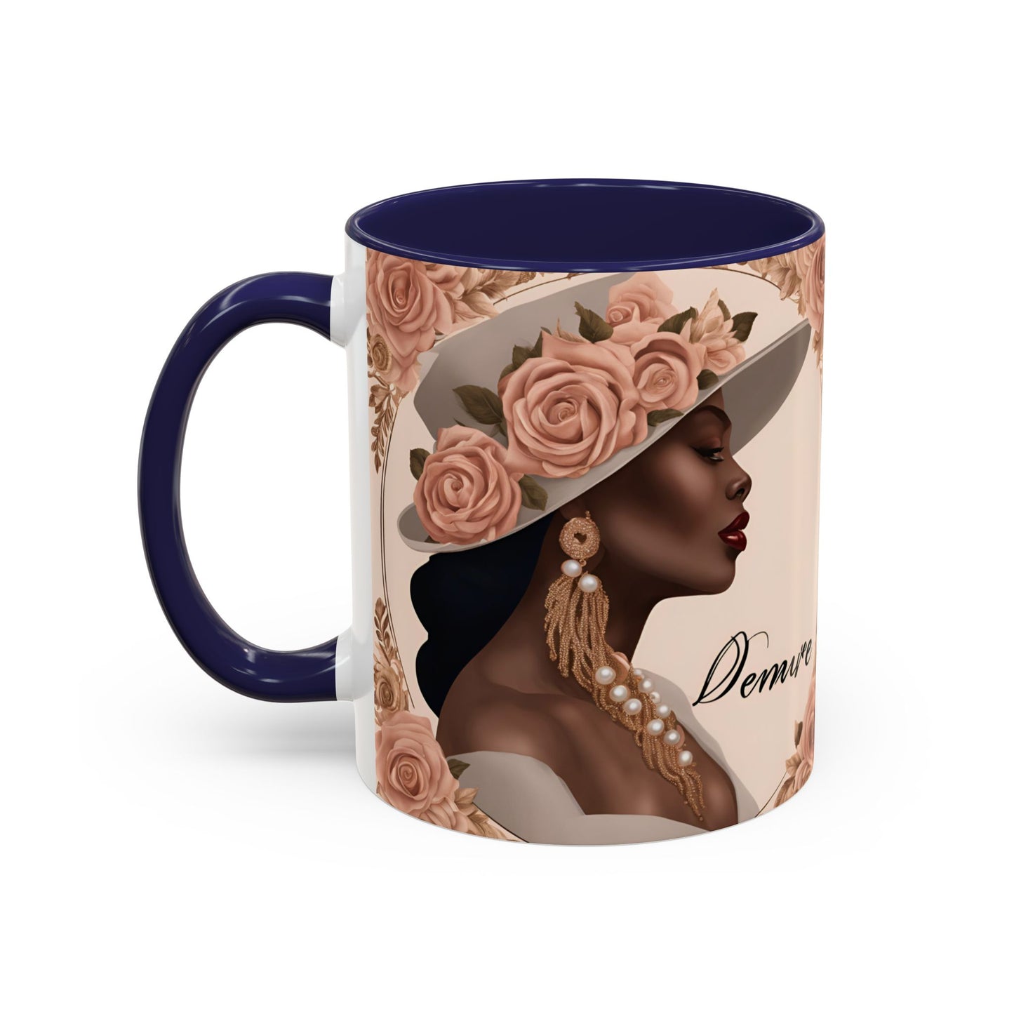 "Demure" Accent Coffee Mug (11, 15oz)