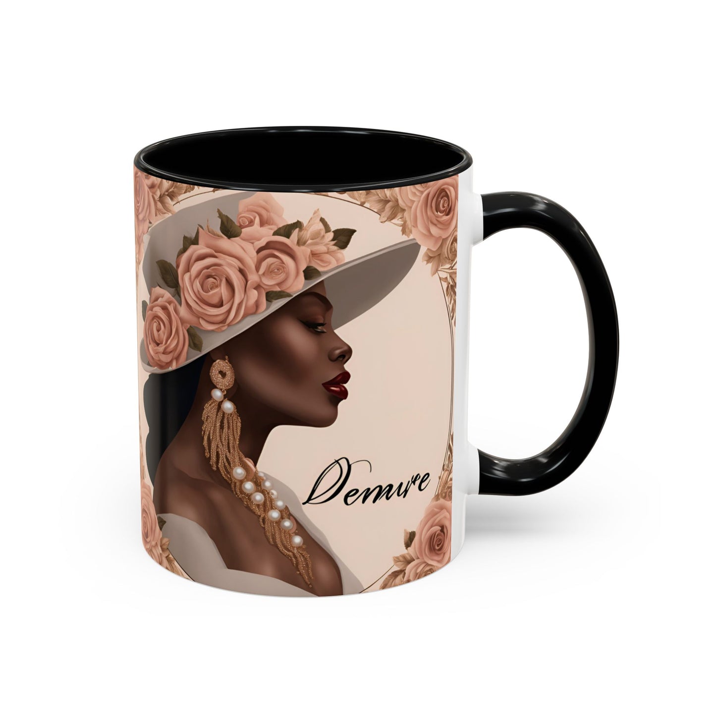 "Demure" Accent Coffee Mug (11, 15oz)